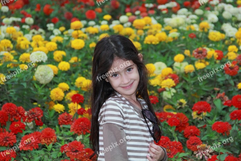 Small Girl Smiling Child Cute Happiness