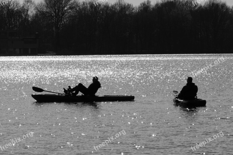 Water Lake Canoe Watercraft Oar