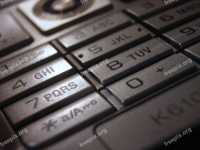 Phone Keyboard Sony Ericsson Buttons Electronics