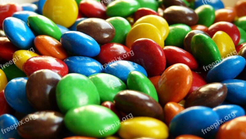 Candy M Ms Colorful Dragees Chocolate