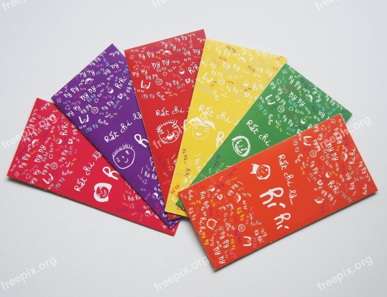 New-year Lucky Money Colorful Free Photos