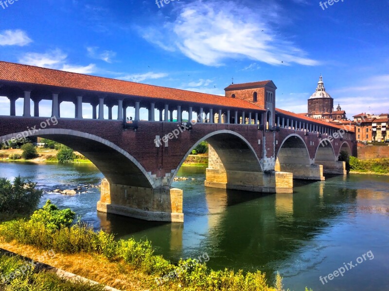 Italy Pavia Bridge Free Photos