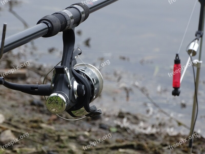 Fishing Rod Fisheries South Bohemia Reflection