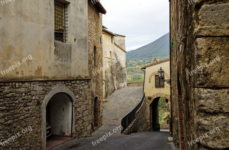 San Gemini Door Umbria Walls Stones