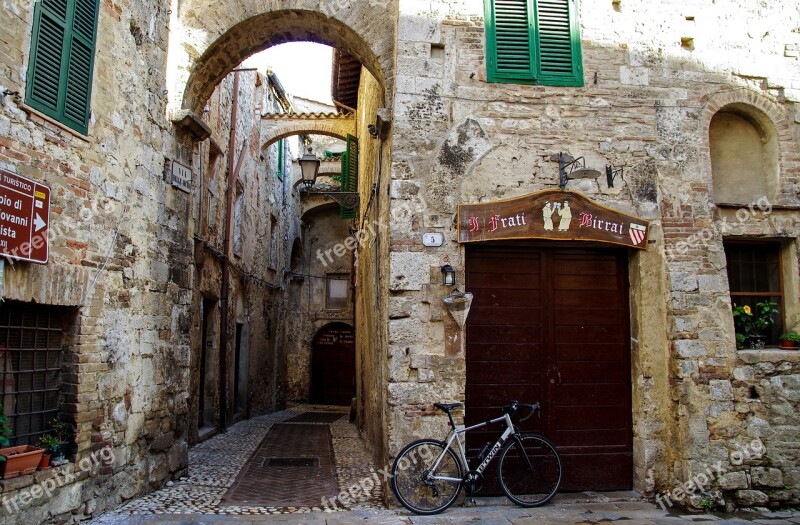 Old Houses Middle Ages San Gemini Umbria Italy