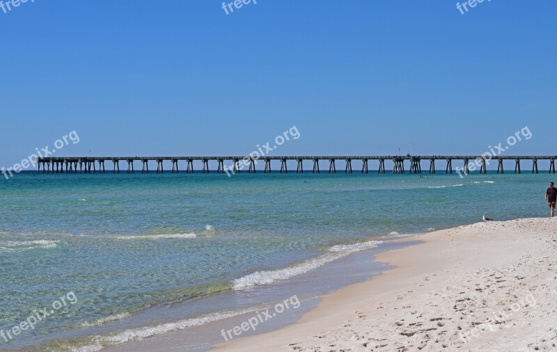 Pier Fishing Activity Sport Nature