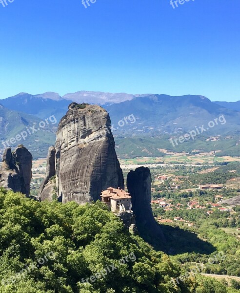 Meteora Monastery Greece Free Photos