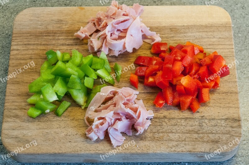 Paprika Ham Red Green Snack