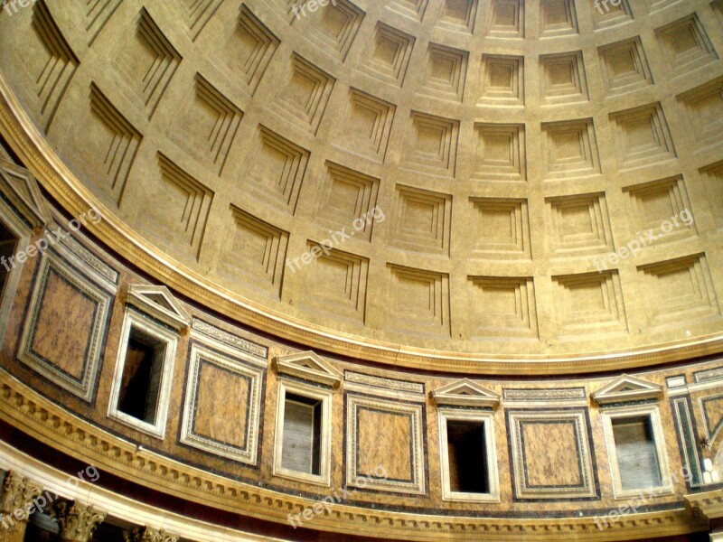 Pantheon Rome Architecture Free Photos