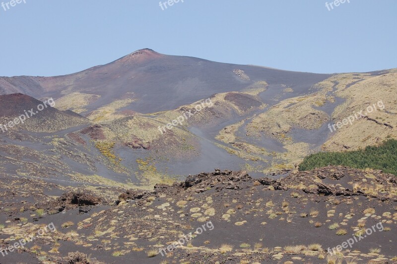 Sicily Volcano Mount Etna Volcanic Lava