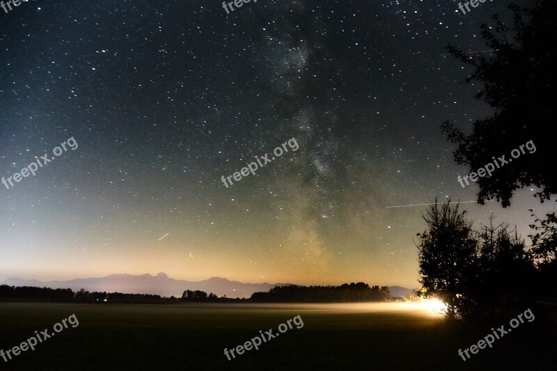 Landscape Milky Way Night Sky Free Photos