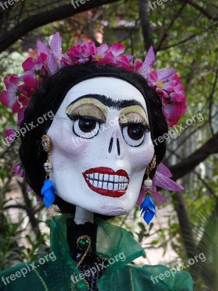 Day Of The Dead Figure Woman Mexican Tradition