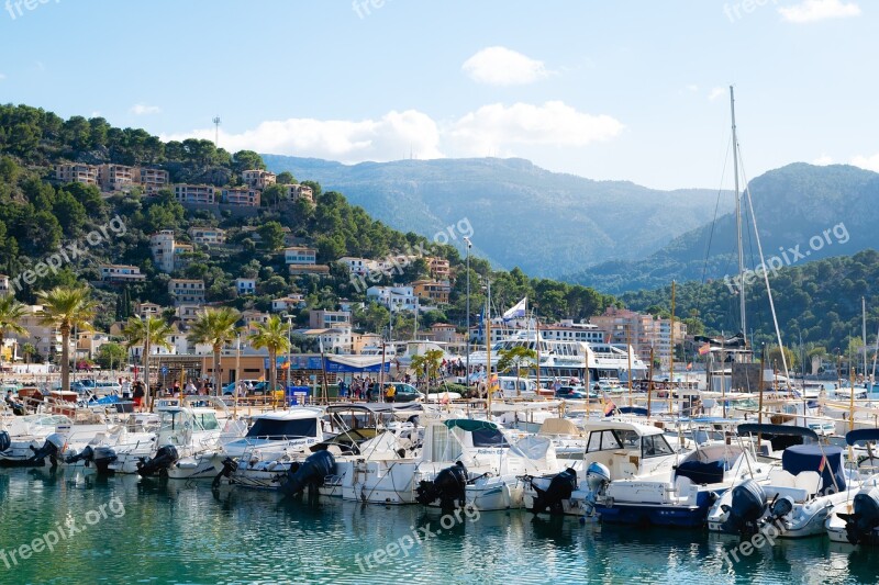 Majorca Port De Sóller Spain Travel Water