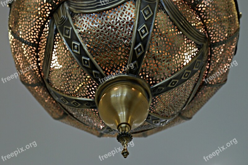 Moroccan Lamp Ornate Illumination Arabian Traditional