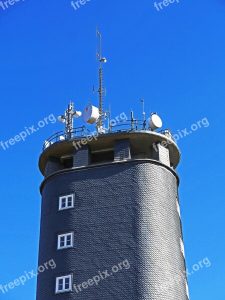 Telecommunication Tower High Done Sauerland Slate Slate Cladding