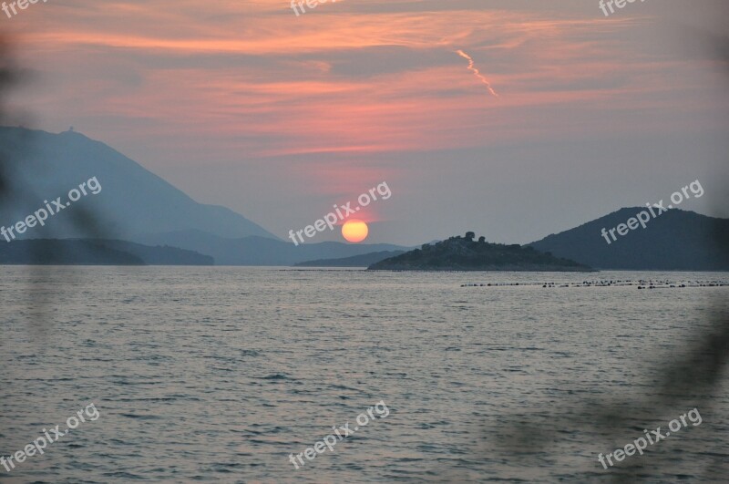 Croatia Bosnia Landscape Sunset Nature