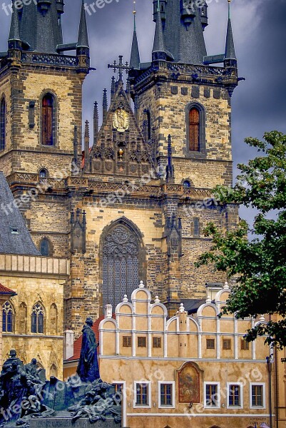 Architecture The Cathedral Church Monument Prague