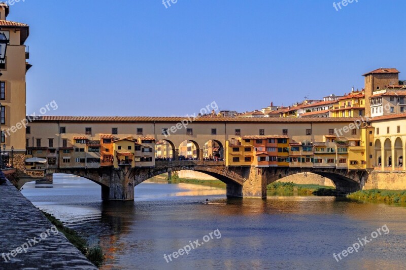 Ponte Vecchio Bridge Ponte Florence Architecture