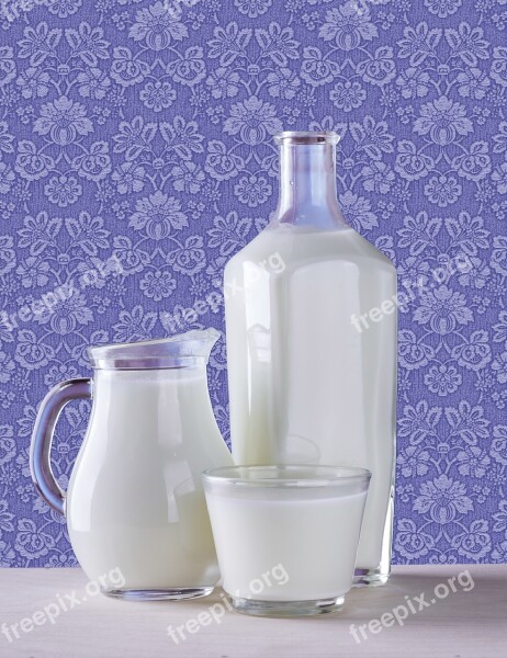 Milk Bottle Jug Glass Glass Milk