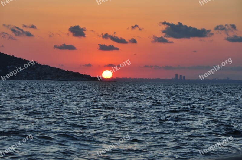 Landscape Islands V Sunset Background