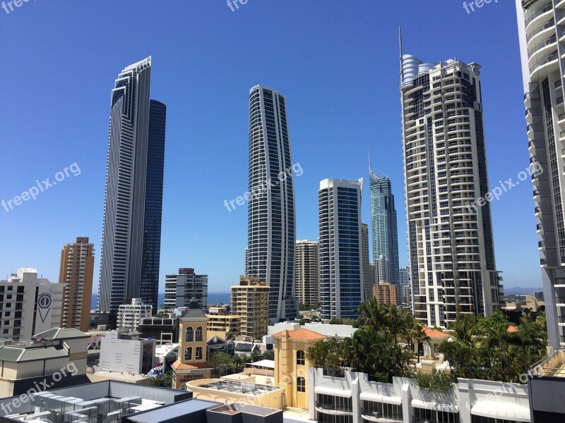 Surfers Paradise Skyline Gold Coast Australia Free Photos