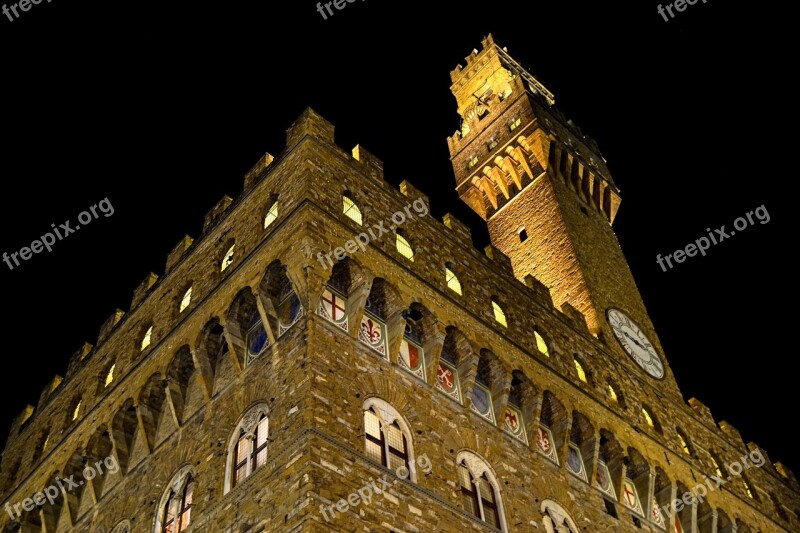 Florence Tuscany Italy Old Palace Piazza Della Signoria