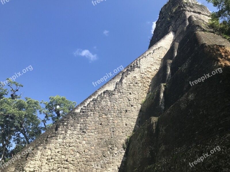 Tikal Mayan Ruins Guatemala Pyramid