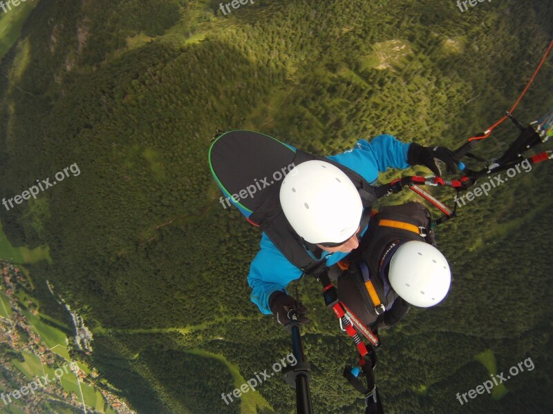 Paragliding Flying Courage Free Photos