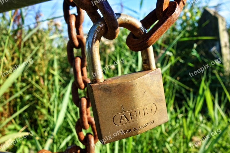 Lock Padlock Chain Security Access