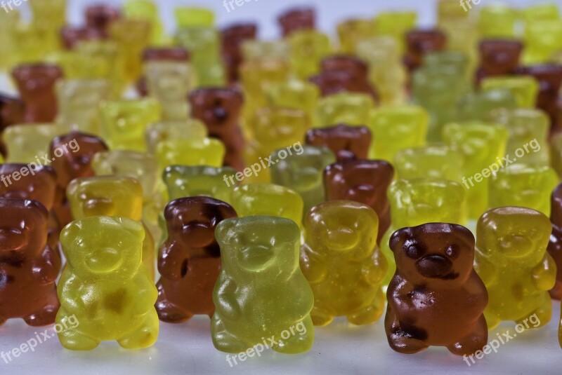 Gummibärchen Macro Food Gummi Bear Haribo