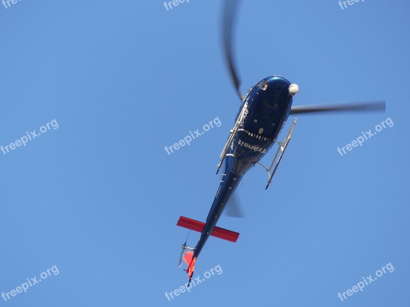 Helicopter Barcelona Stop Aircraft Rotor