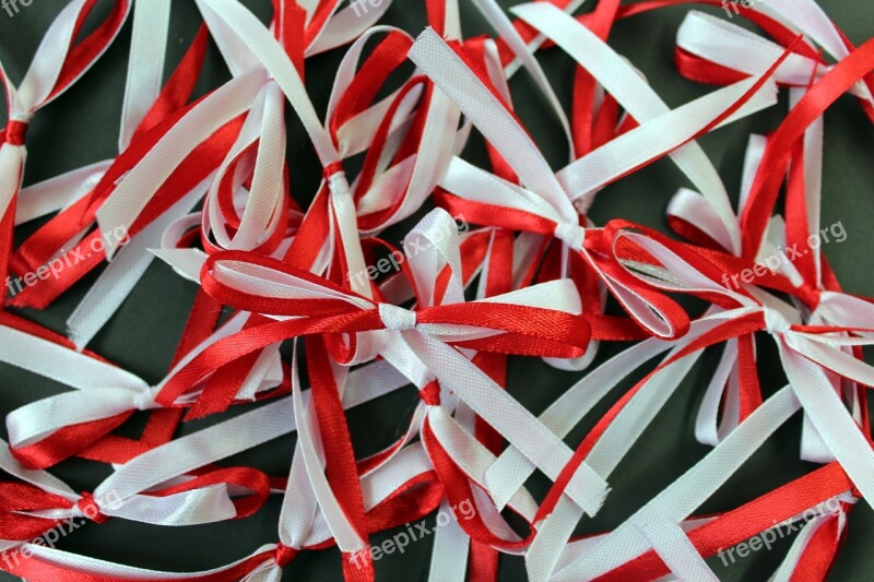 White-red Bows 11 Nov The Ribbon National Colors