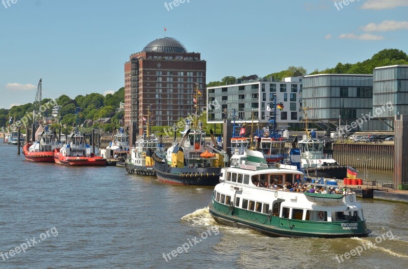 Hamburg Port Tug Elbe Hanseatic City