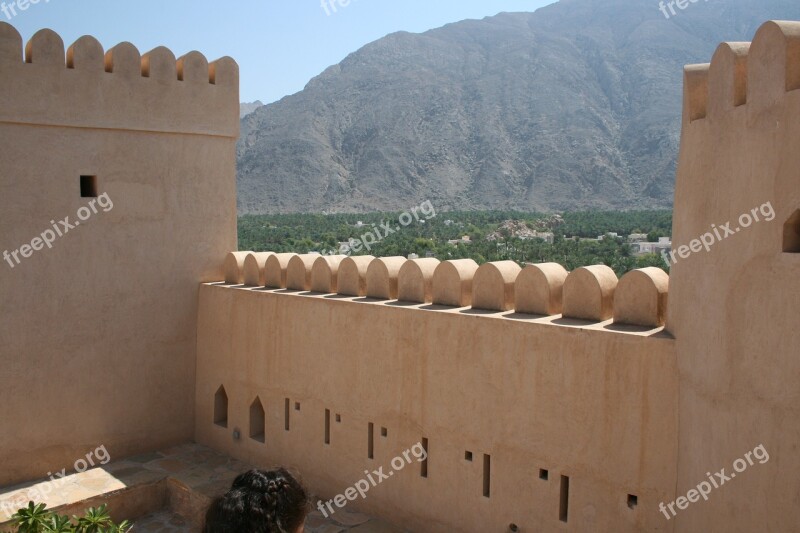 Oman Fort Architecture Jibreen Free Photos