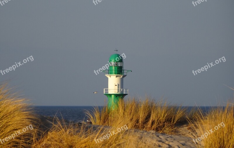 Lighthouse Baltic Sea Warnemünde Free Photos