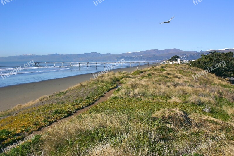 New Brighton Beach Christchurch Free Photos