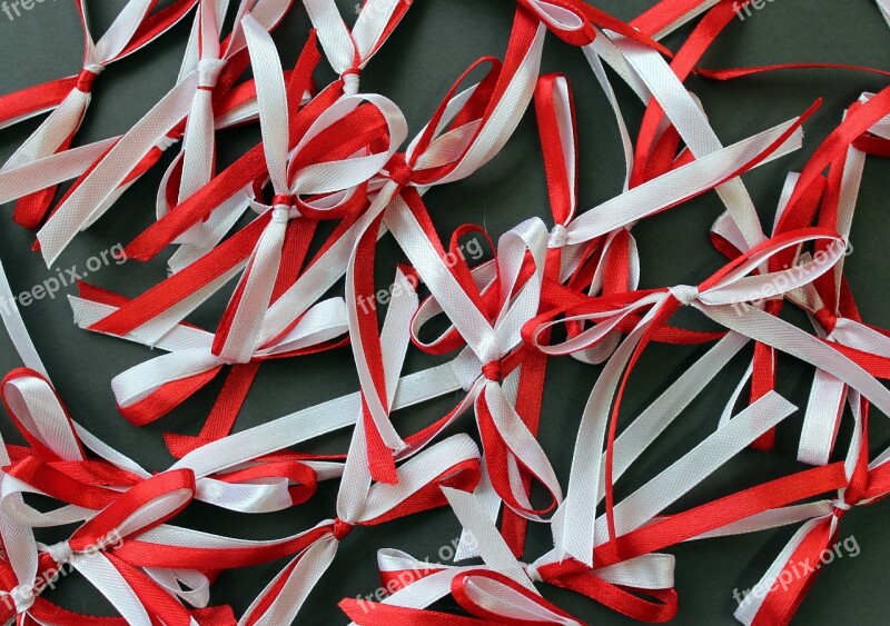 Bows White-red 11 Nov The Ribbon Patriotism