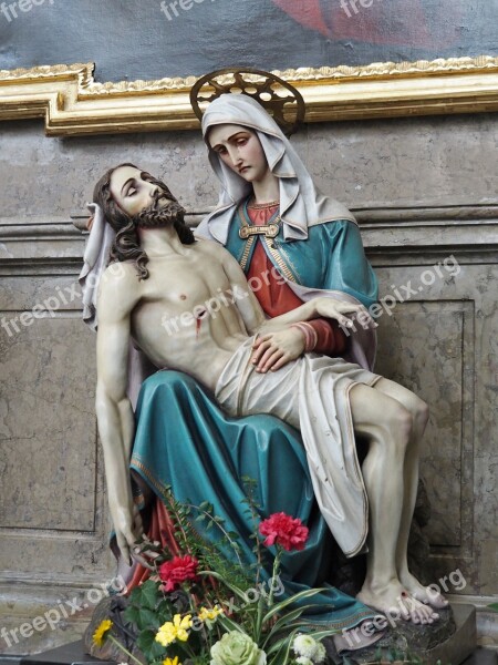 Pieta Jesus Mary Christianity Faith