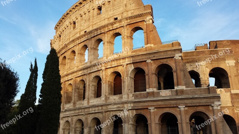 Colloseum Rome Ancient Architecture Italy