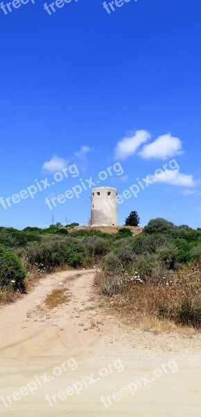 Sardinia Torre Di Porto Corallo Tower High Middle Ages