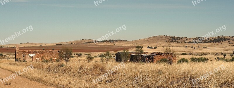 Stone Shacks Derelict Abandoned Building Rustic