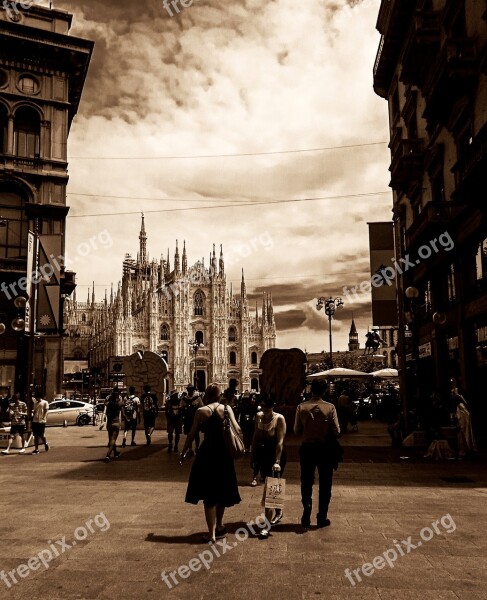 Milan Lombardy Italy Duomo Duomo Di Milano