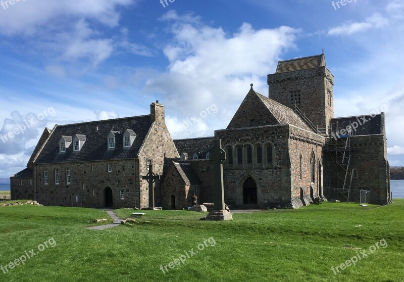 Iona Abbey Isle Of Iona Iona Abbey Scotland