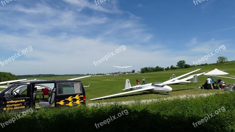 Gliding Sky Flying Glider Pilot Glider