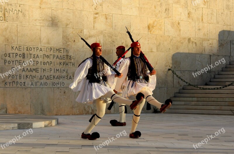 Greek National Guard Nationalgarder Syntagma Athens Free Photos