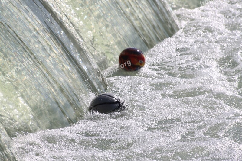 Balloons Dam Whirlpool Waterfall Water Courses