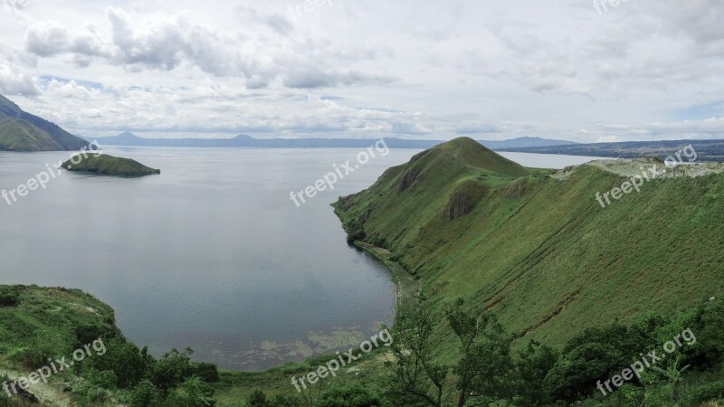 Lake Indonesian Sumatra Free Photos