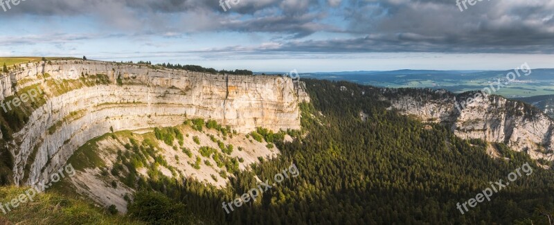 Canyon Switzerland Sun Beschienen Rock Huge