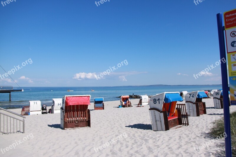 Baltic Sea Beach Beach Chair Sea Sand Beach