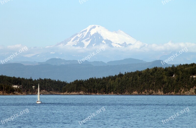 Washington State Mt Baker Puget Sound Mountain